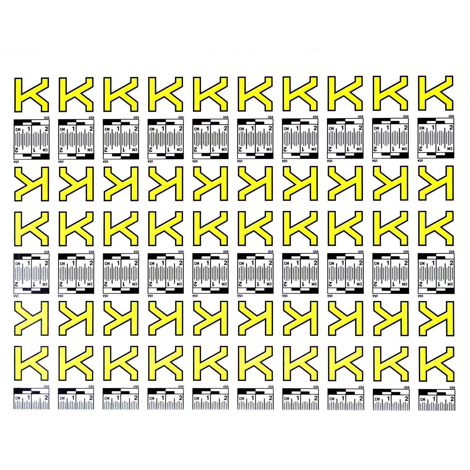 Alphabet Set (A to Z) - 26 Sheets of Labels image 10