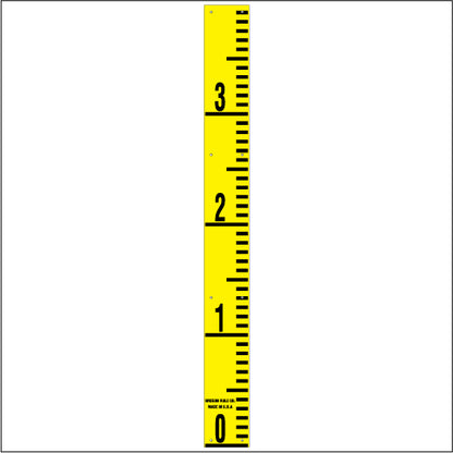 Staff Gauge - Inch and Foot Engineer Style - 5 Inch Wide - IFXW image