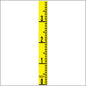Staff Gauge - Inch and Foot Engineer Style - 5 Inch Wide - IFXW image