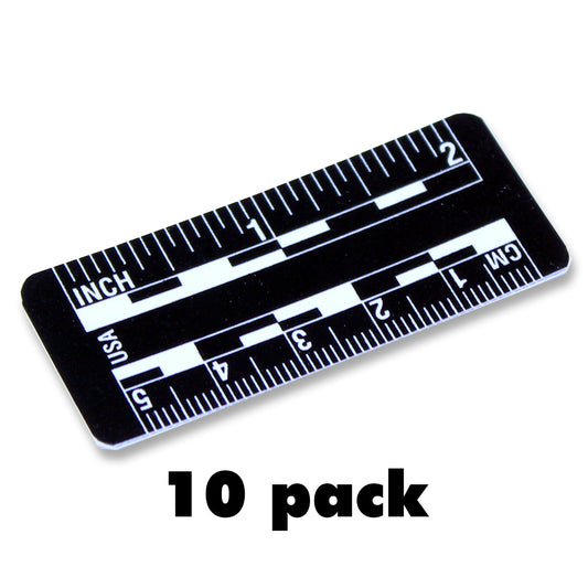 2" Long, Plastic - Reads Fractional and Metric - Packs of 10 image