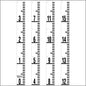Staff Gauge - Inch and Foot Engineer Style - 5 Inch Wide - IFXW image