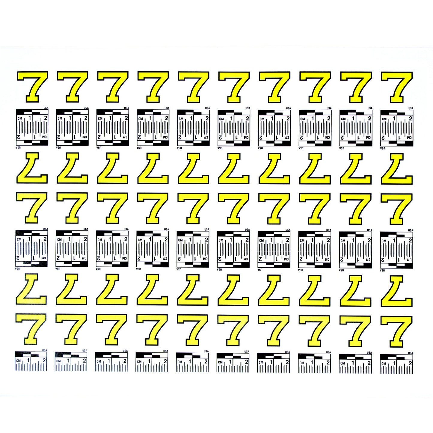 Number Set (0 to 9) - 10 Sheets of Labels image 7