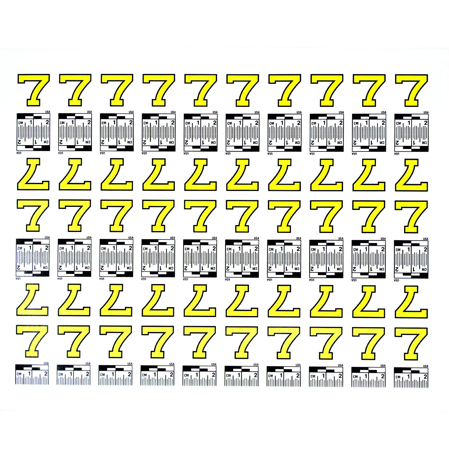Number Set (0 to 9) - 10 Sheets of Labels image 7