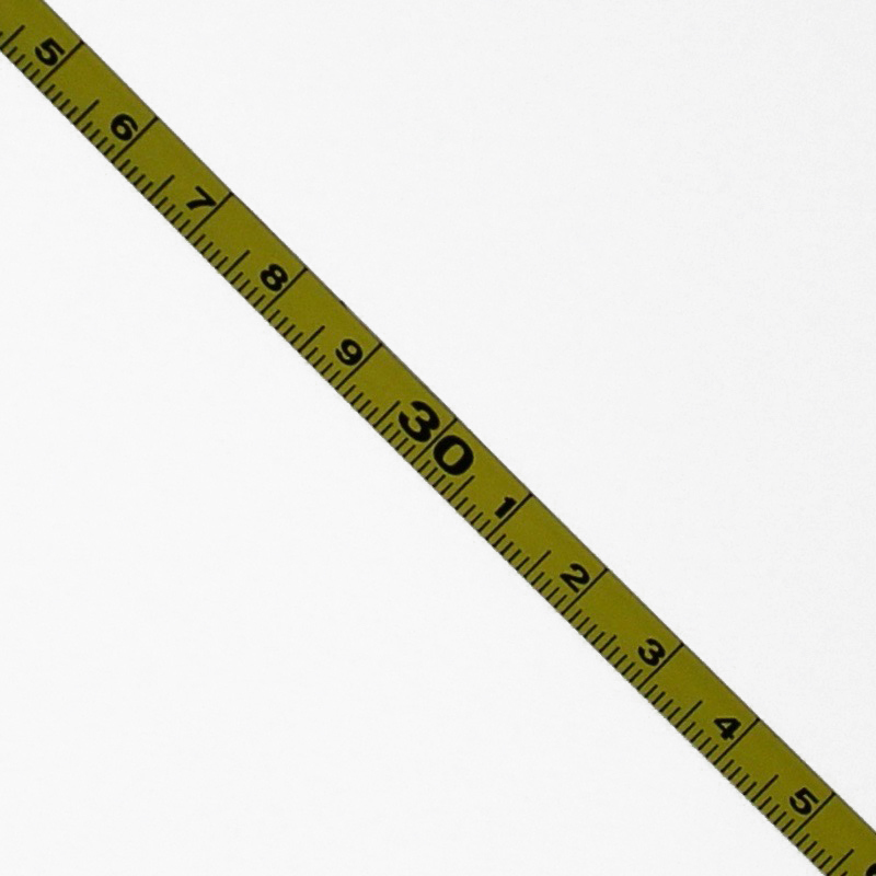 0.5 ” Wide – “1/2FMW” – Fractional/Metric Adhesive Metal Ruler – 1/16″ and  1mm Graduations – Oregon Rule Co.