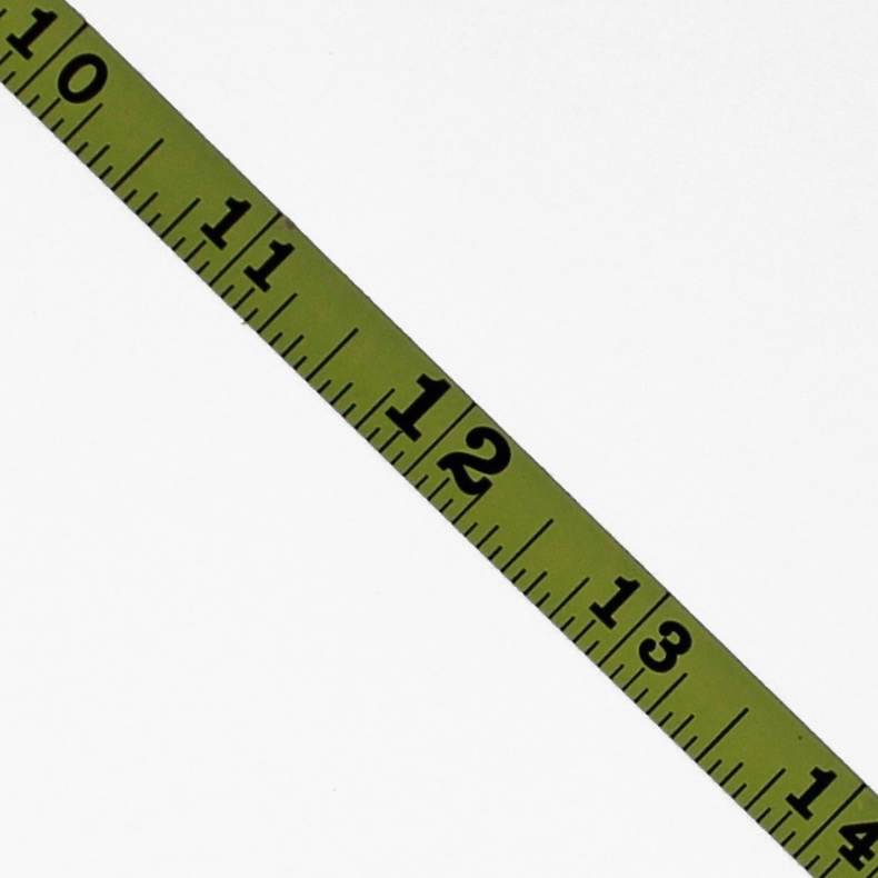 0.375 ” Wide – “3/8FY” – Fractional Adhesive Measuring Tape Metal