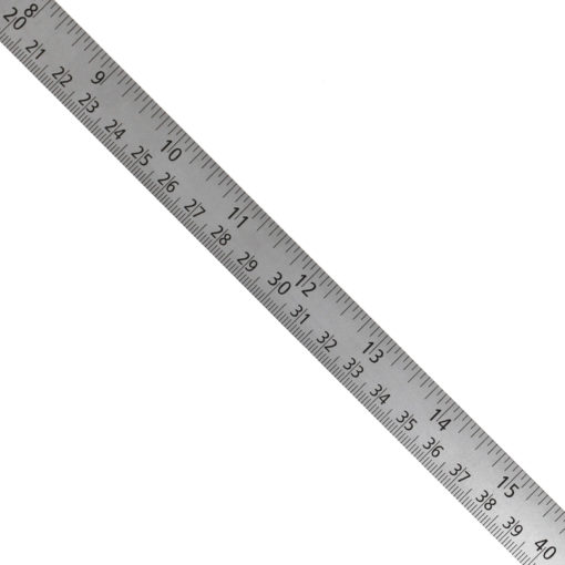 18mm Wide – Stainless Steel Rule – Fractional/Metric – Oregon Rule Co.