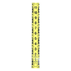 Fractional 2-Sided Ruler – 12″ Left to Right or 12″ Vertical