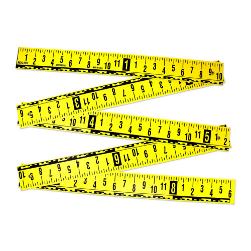 Tulead Foldable Ruler Birch Ruler Yellow Folding Ruler 200cm/78.74 Carpenter Ruler Woodworking Measurement Ruler